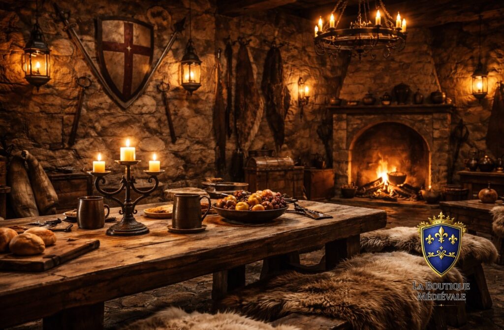 Le fer forgé dans la décoration médiévale matière brute, lumière et authenticité