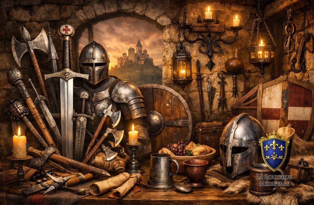 Accessoires médiévaux et équipements du Moyen Âge